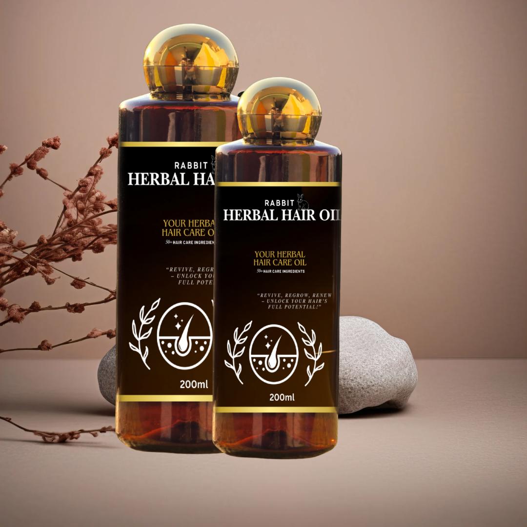 Rabbit Herbal Hair Oil – 100% Stronger, Healthier Growth