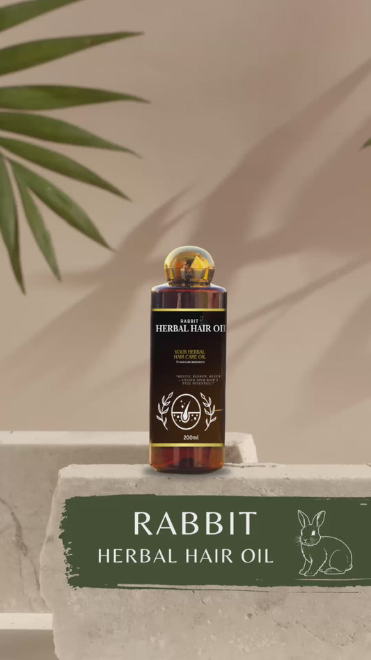 Rabbit Herbal Hair Oil – 100% Stronger, Healthier Growth